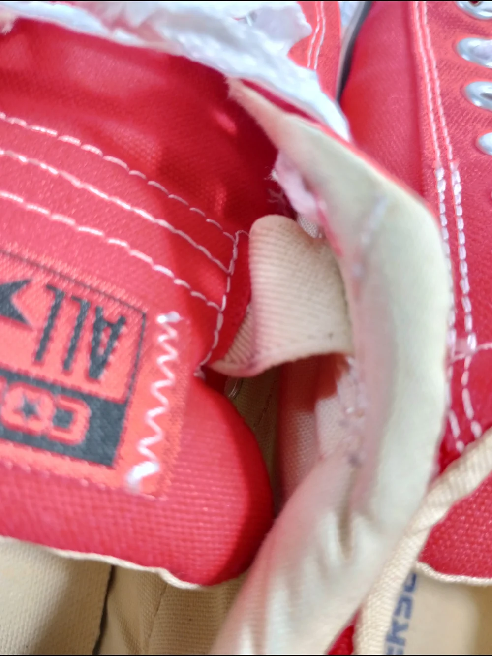 Converse Red Low Top Sneakers with White Accents